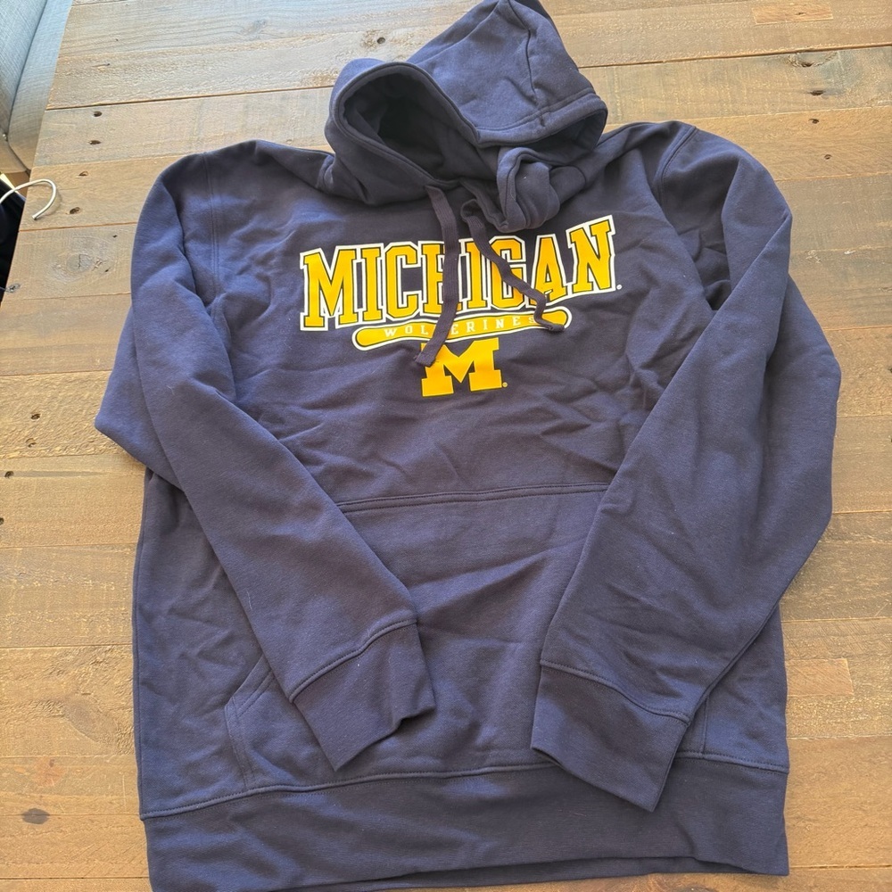 NCAA Michigan Blue and Yellow Hoodie